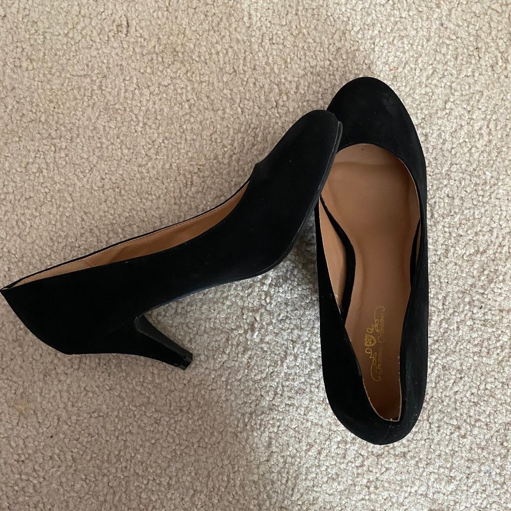 Black Target Heels